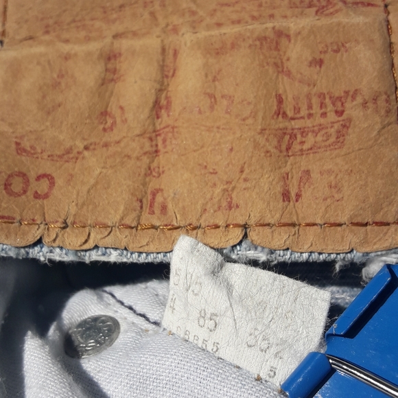VINTAGE Levis Jeans Red Tag Cotton Frayed Edges - Picture 10 of 16